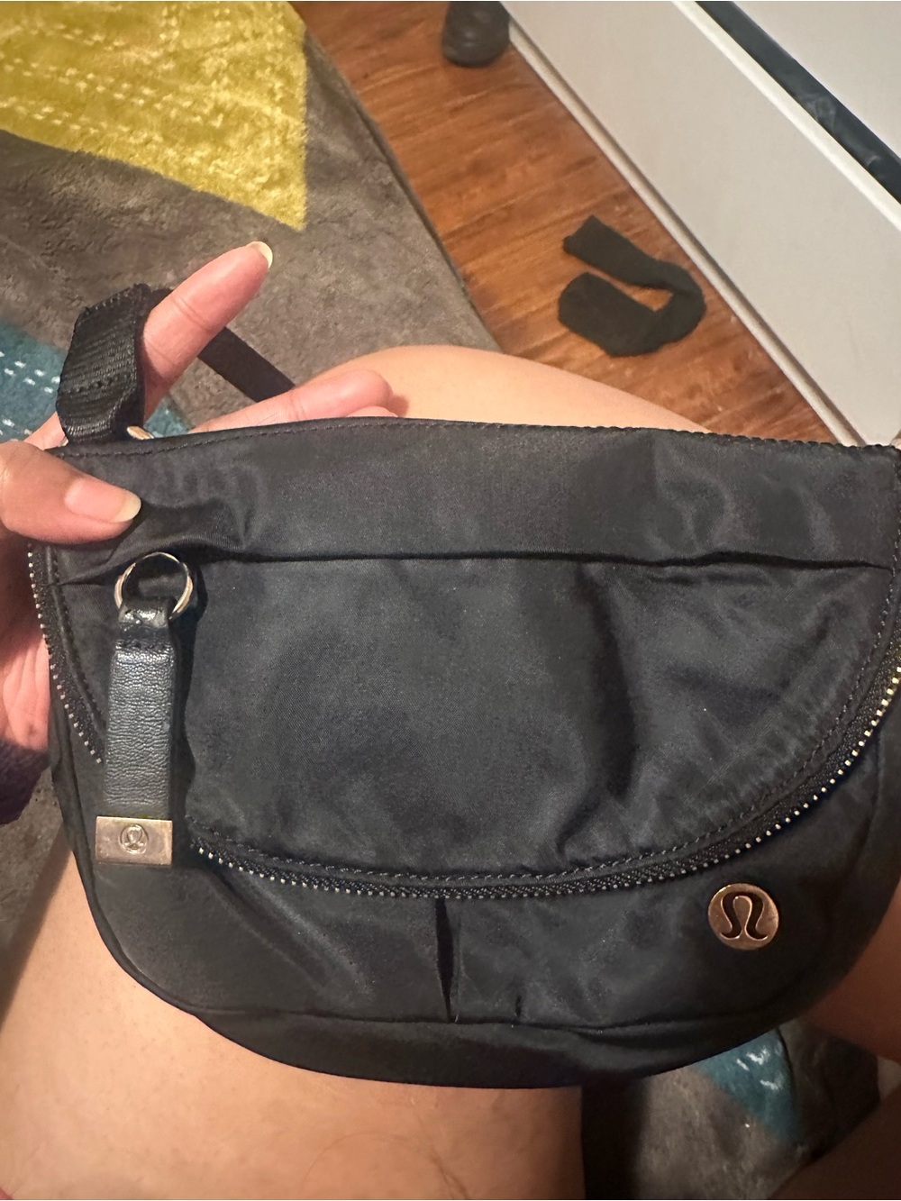 lululemon athletica Black Waist / Crossbody Belt Bag
